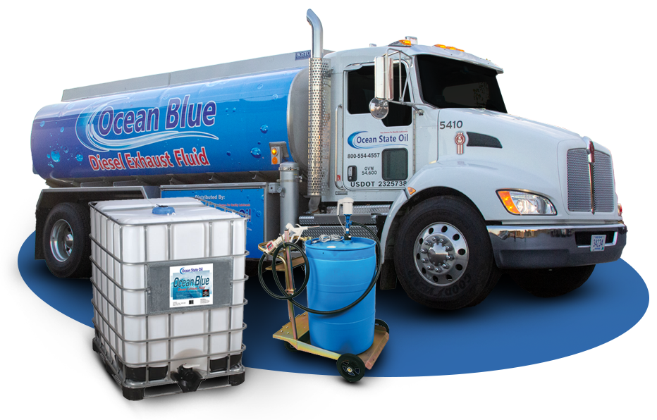 Ocean Blue Diesel Exhaust Fluid DEF is available in a variety of sizes from Ocean State Oil